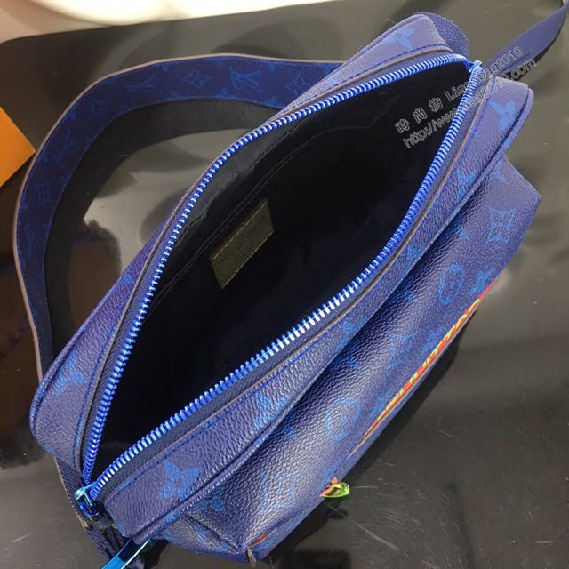LV包包 LV新款男包 晶片版 M43843 新款Messenger小號郵差包 LV男士單肩斜挎包  ydh3687
